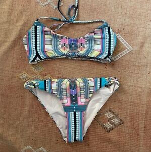 Mara Hoffman Geometric Bikini MEDIUM